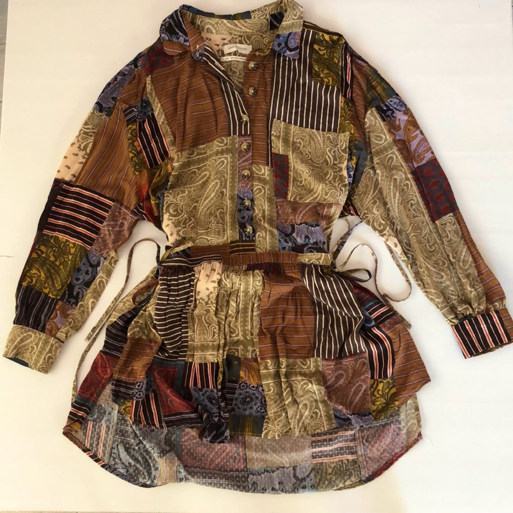 Urban Outfitters Goldie Bandana Shirt Dress